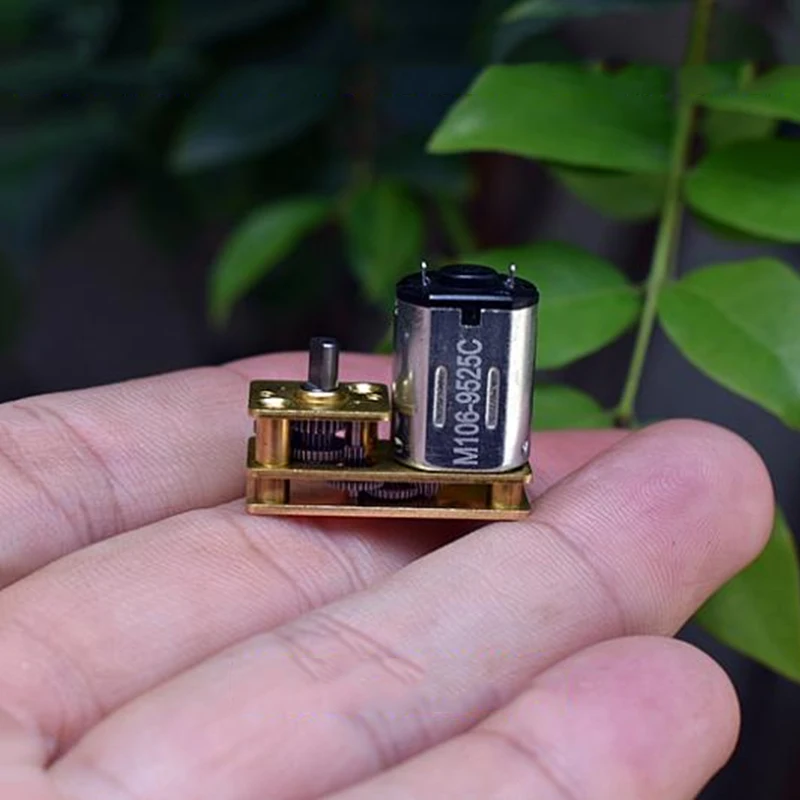 Мини-7-тип N20 цельнометаллический мотор-редуктор постоянного тока 6 В-12 В 60 об/мин