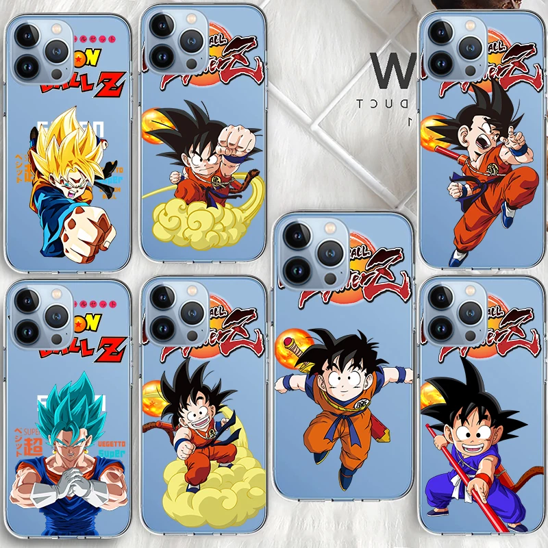 

Fashion Dragon Ball Boy For Apple iPhone 13 12 Mini 11 XS Pro Max X XR 8 7 6 Plus SE 2020 5 5S Soft TPU Transparent Phone Case