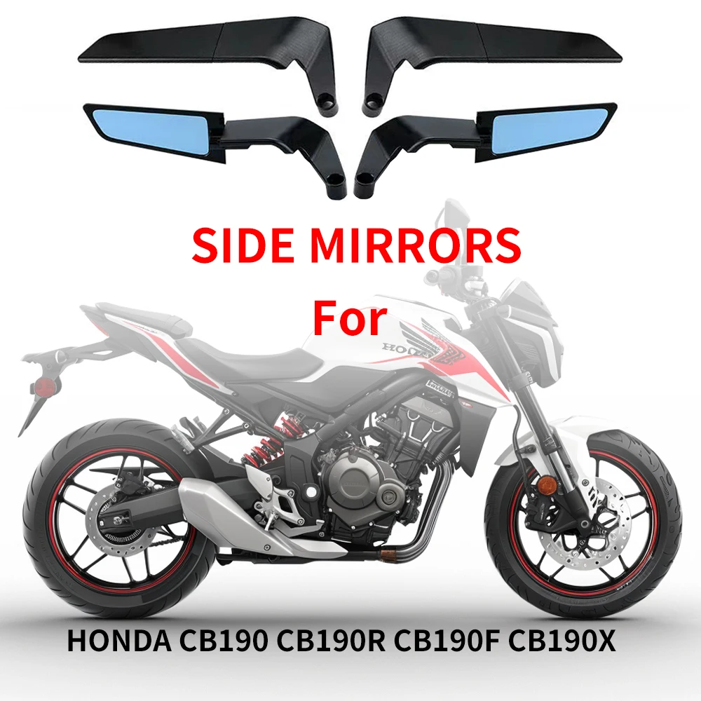 Для мотоциклетных зеркал HONDA CB190 CB190R CB190F CB190X зеркало с невидимыми крыльями для