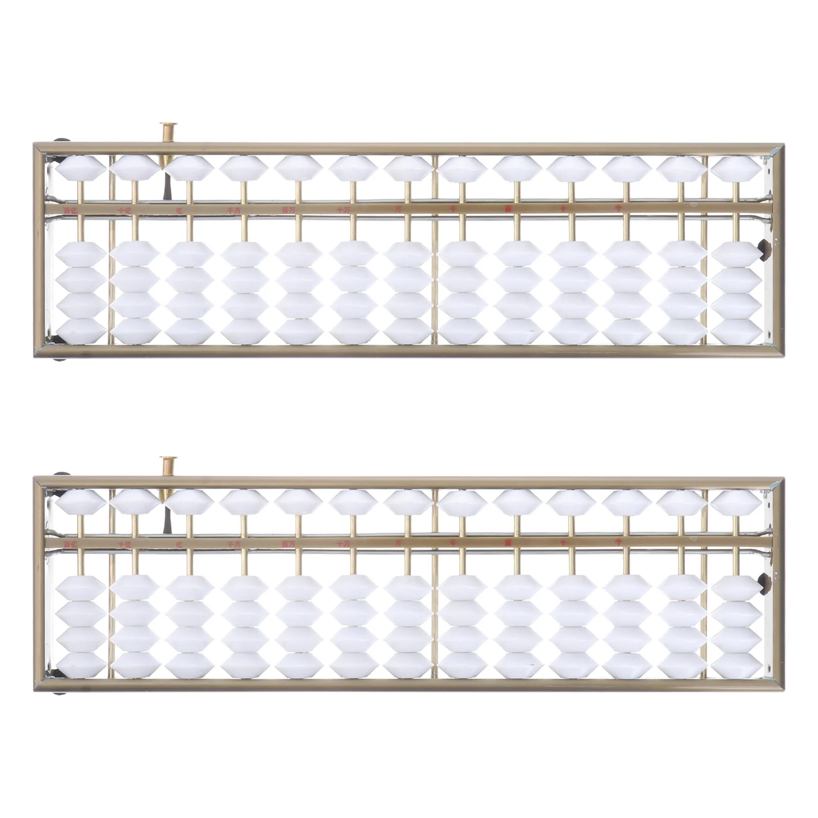 

2 Pcs Abacus Aluminum Alloy Arithmetic Metal Students Calculating Universal Accountant
