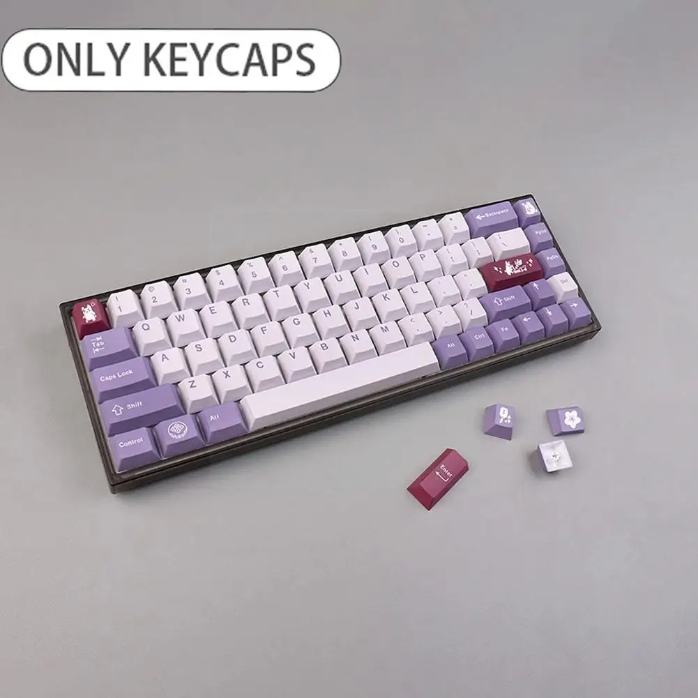 

Keycaps 129 Keys Profile Pbt Dye-sublimation Personalise Gmk Keycaps For Switch Mechanical Keyboard O2q5 S5w2