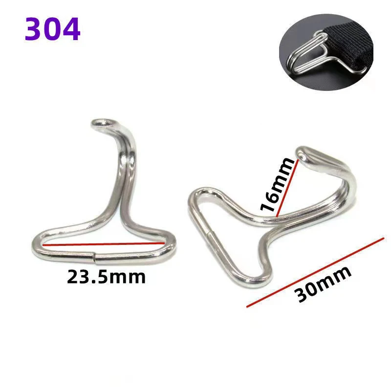 

Car seat cover 304 stainless steel hook metal fixed hook seat cushion accessories chuck buckle
