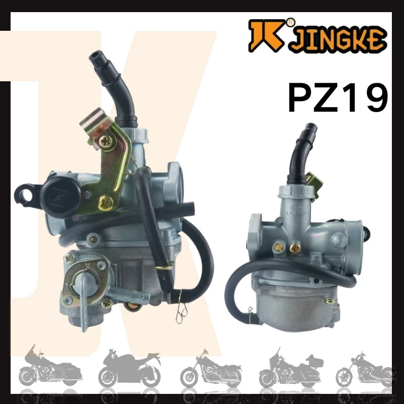 Фото JINGKE PZ19 19 мм мотоциклетный карбюратор для C100 DY100 WAVE100 CD100 SUPRA X110 Dream EX5 100cc для Keihin Pit Bike Go Kart, мопеда, скутера №1