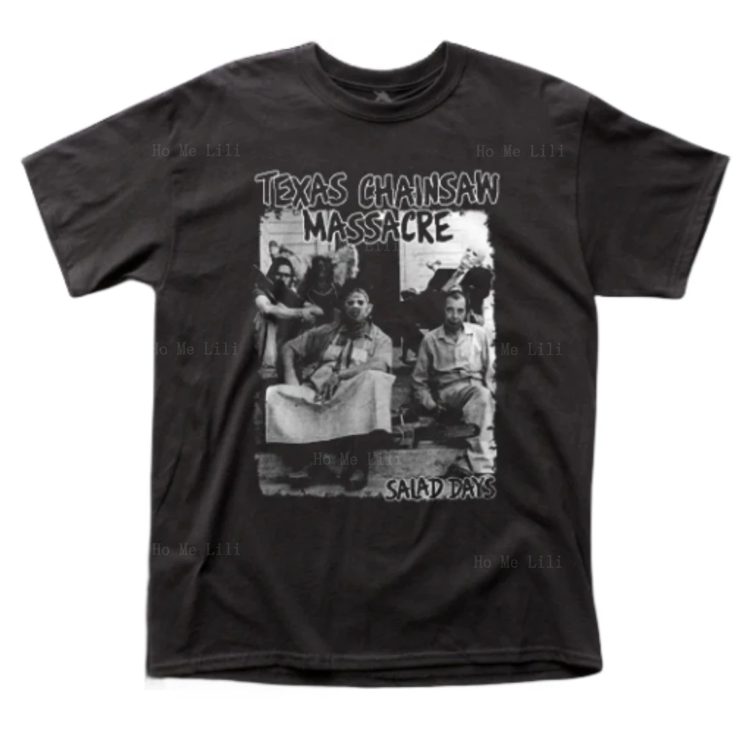 Техасская бензопила бойня салатные дни графика пользовательский Топ роскошная дизайнерская футболка мужская одежда