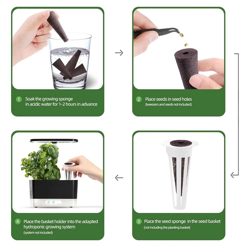 50 шт. губки для выращивания гидропоники сменные хлопчатобумажные растений