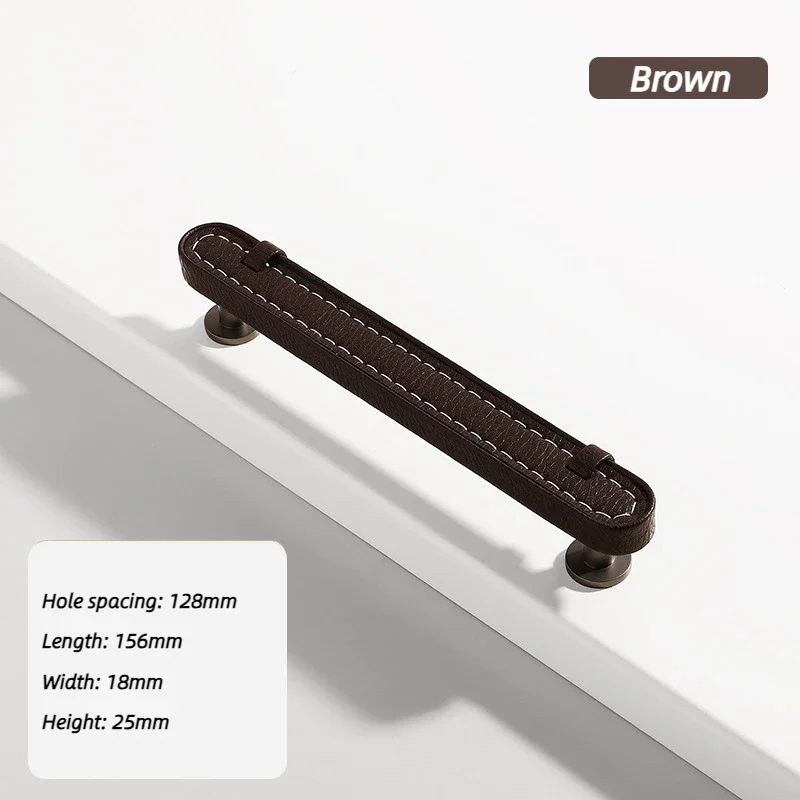 

Ручки для шкафов из цинкового сплава и кожи