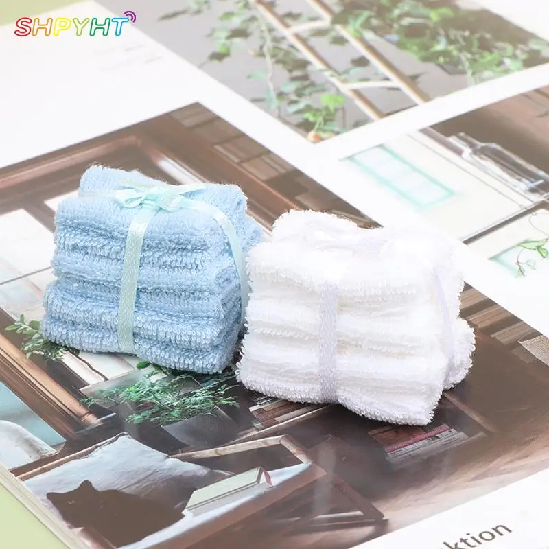Bath Towel Face Towel Set Model Solid Color Blue White Bathr