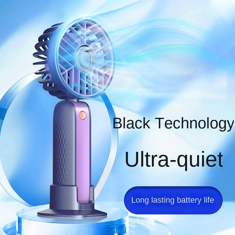 

usbLittle Fan handheld simple charging mute large wind portable electric fan