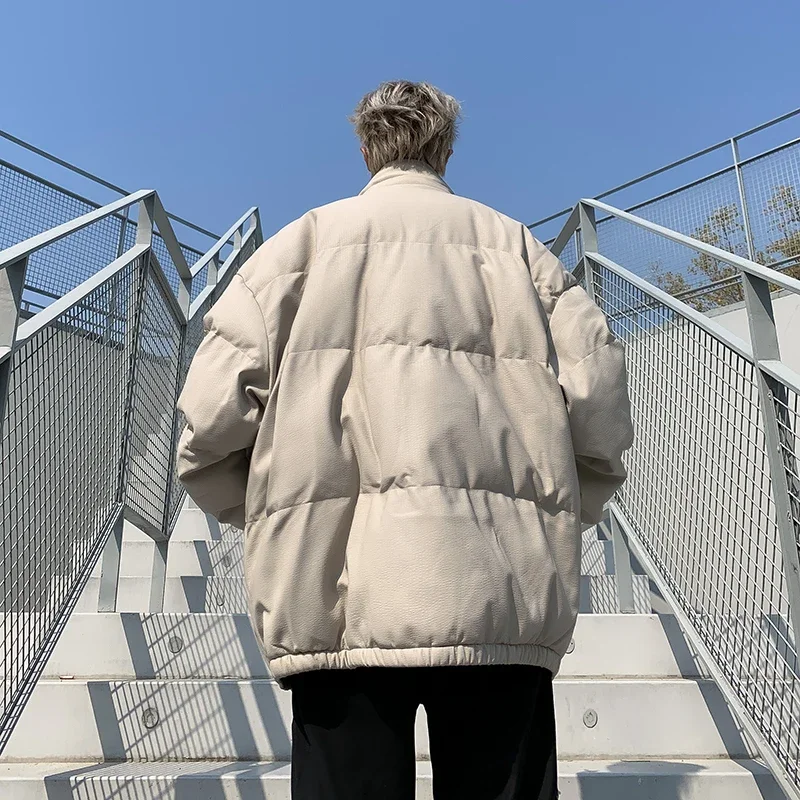 Зимнее высококачественное хлопковое пальто куртка свободного кроя теплая