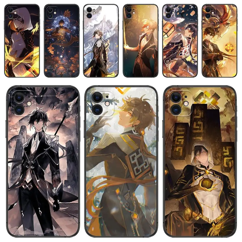 

Genshin Impact Zhongli Luxury Design Phone Case for IPhone 14 13 12 11 Pro Max Mini SE XR X XS Max 8Plus 7plus 6 6S New Cover