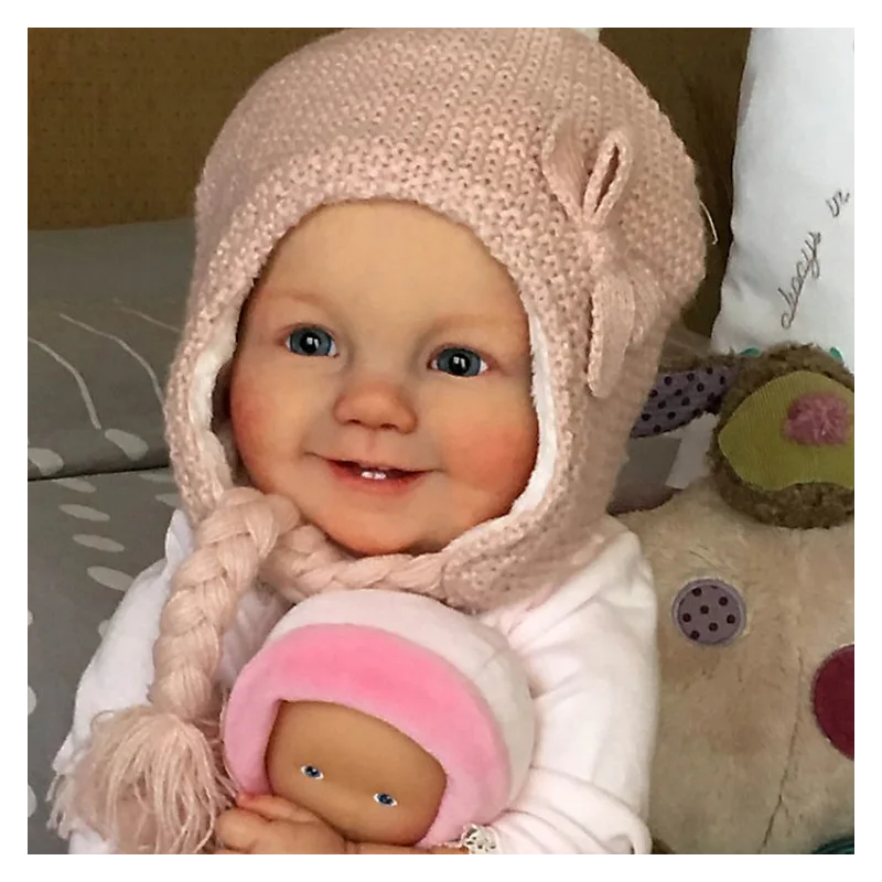 

Lifelike Silicone Vinyl Reborn Doll Girl Baby 22inch/55cm Realistic Cute Babies Dolls With Lovely Clothes Kids Playmate
