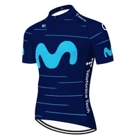 movistar cycling jersey racing abbigliamento ciclismo estivo 2022 quick dry short sleeve jersey ciclismo mtb bike jersey