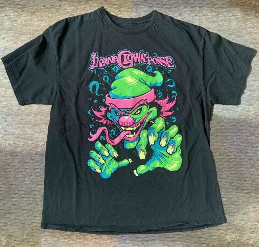 Забавная футболка с принтом Icp Crazy-cl0wn-p0sse Band винтажный подарок для мужчин и женщин