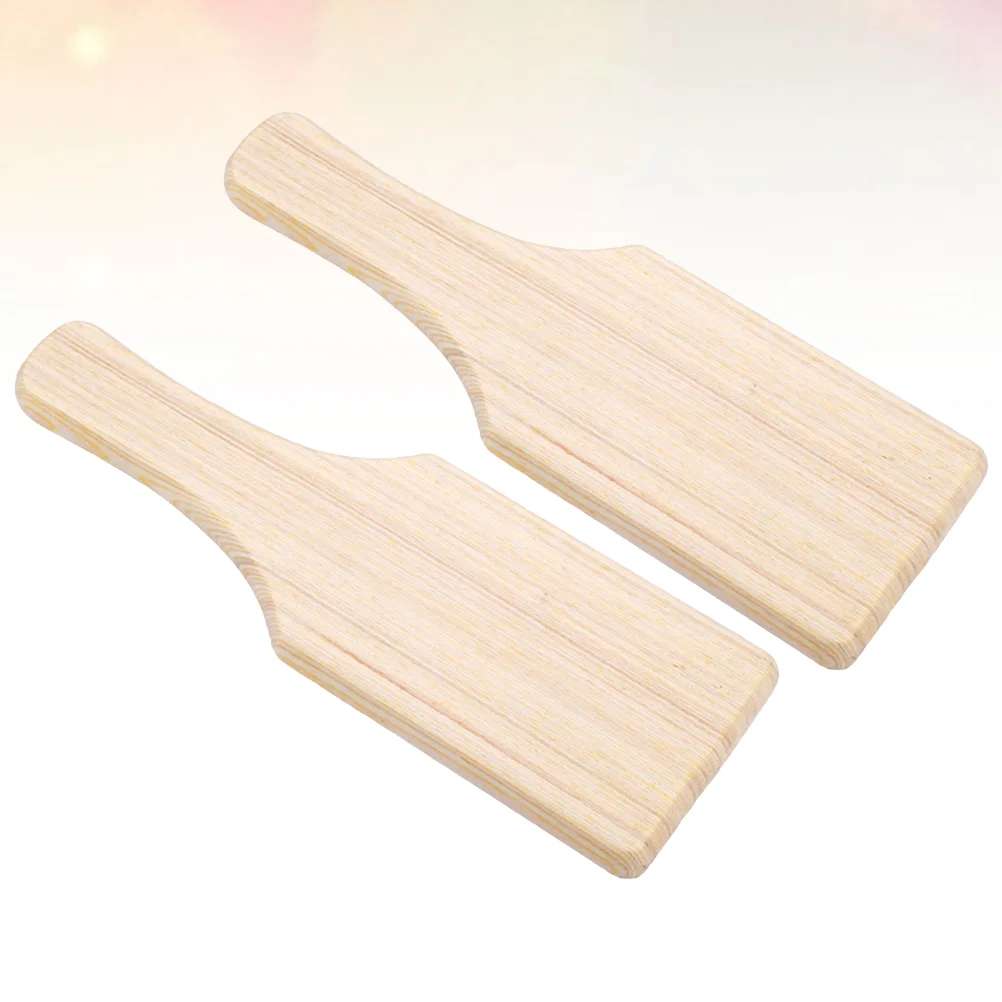 

2 PCS Wood Clay Sculpture Pad Wooden Manufacture Tools Modelling DIY Paddles Figurine Board Carving Pledge