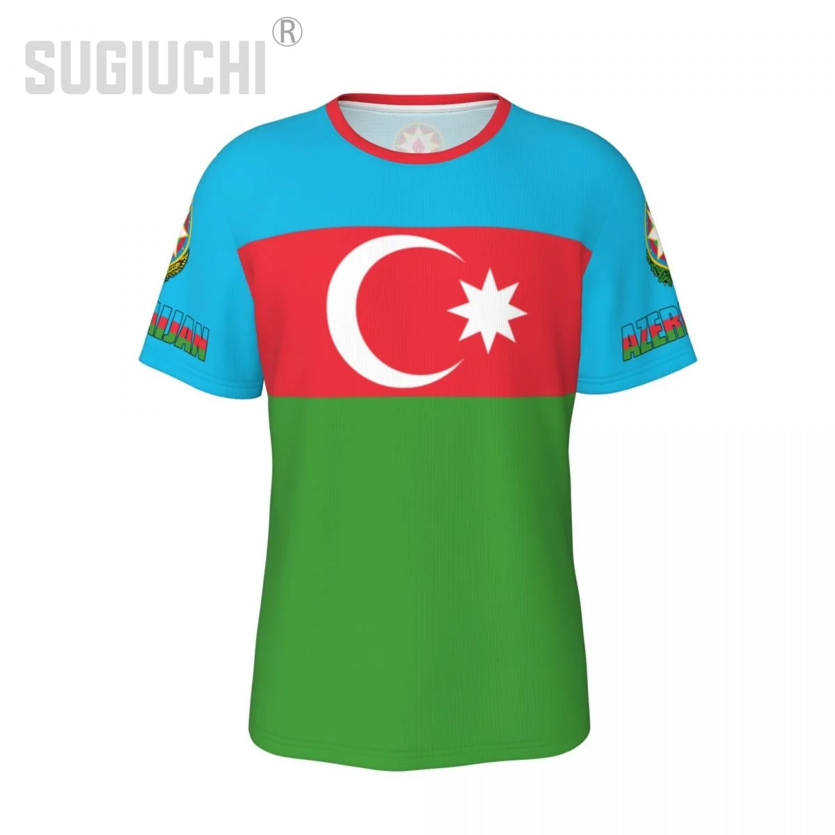 Футболка унисекс с флагом Азербайджану футболки трикотаж для мужчин и женщин