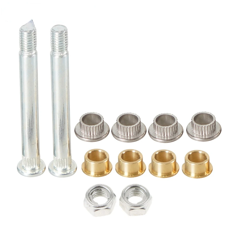 

2 Pins Lock Nuts 1 Door Front Door Hinge Pin Bushing Repair Kit For Mercury Ford Mustang 1994-2004 Good DH-1034