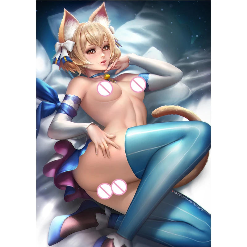 

Print Canva Anime Cat Outfit Felix Argyle Nude Sexy Girl Art Poster 40x60 50x70 60x90 Custom Living Room Bedroom Hanging Picture