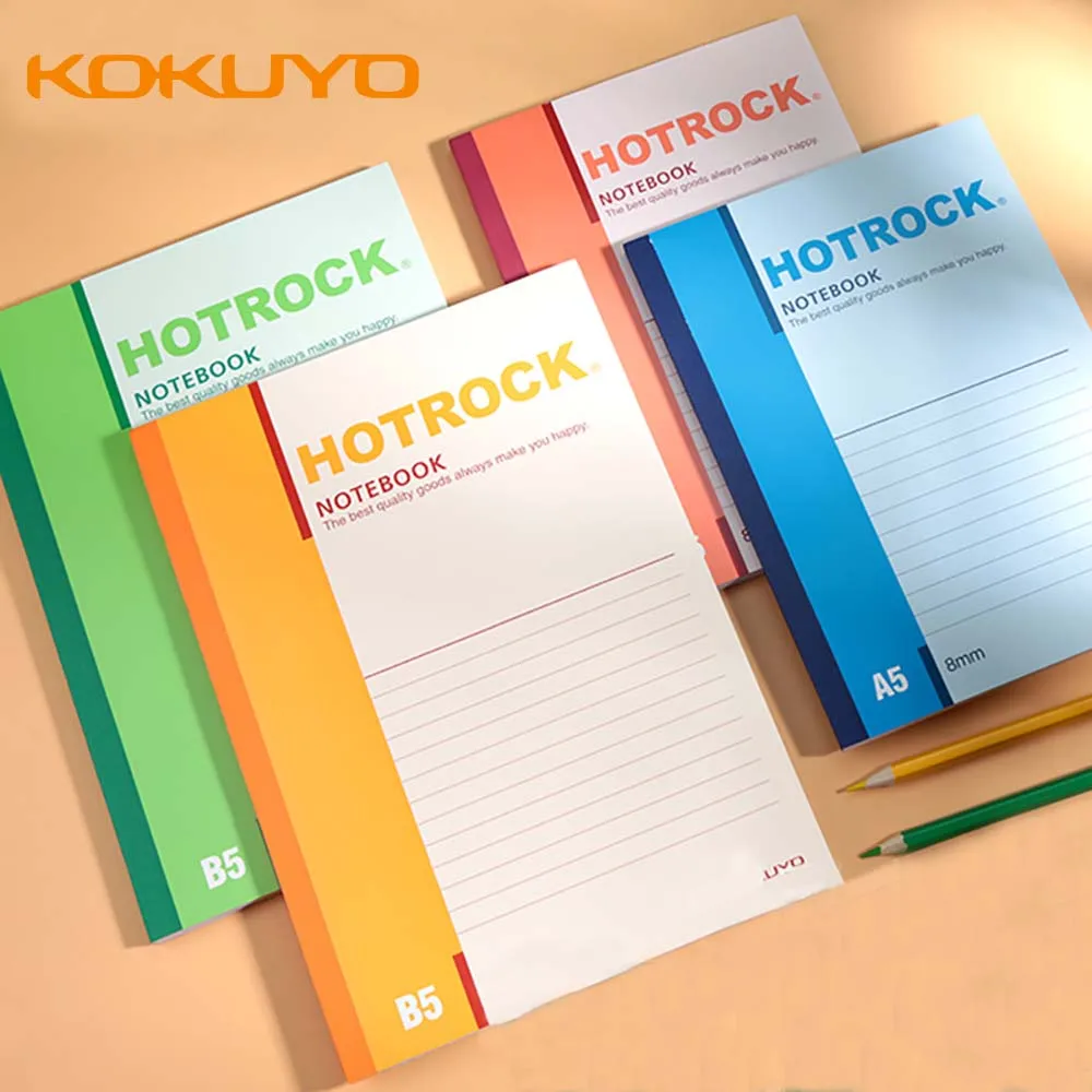 

5PCS Japan KOKUYO HOTEL ROCK Wireless Binding Notebook WCN-N1050 A5 A4 B5 Simple Soft Notepad Student Stationery