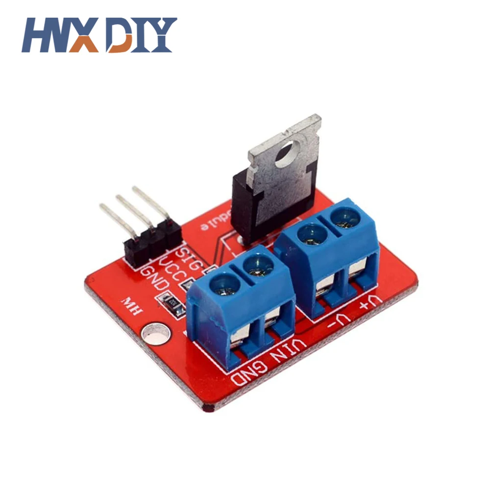 5 шт. IRF 520 0-24 В верхняя кнопка Mosfet IRF520 драйвер MOS диммер для Arduino MCU ARM Raspberry pi - купить