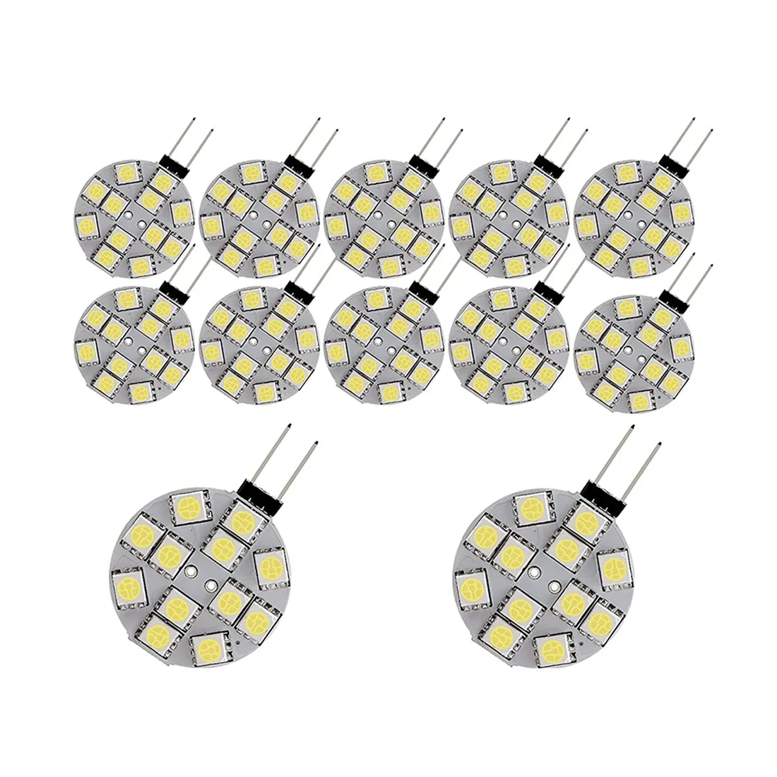 

12 шт., круглые светодиодные лампы G4 5050 12SMD