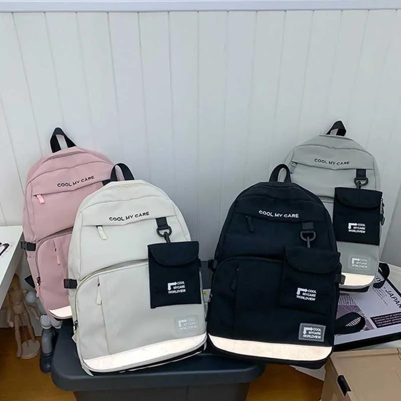 

Рюкзак школьный корейский для девочек, модный вместительный ранец для студентов, Повседневная Женская дорожная сумка