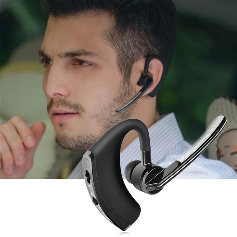 

V8/V9 Wireless Bluetooth Earphone Noise Reduction Driving Sports Headphones Business Handsfree Call Earbud With Mic Bass Headset