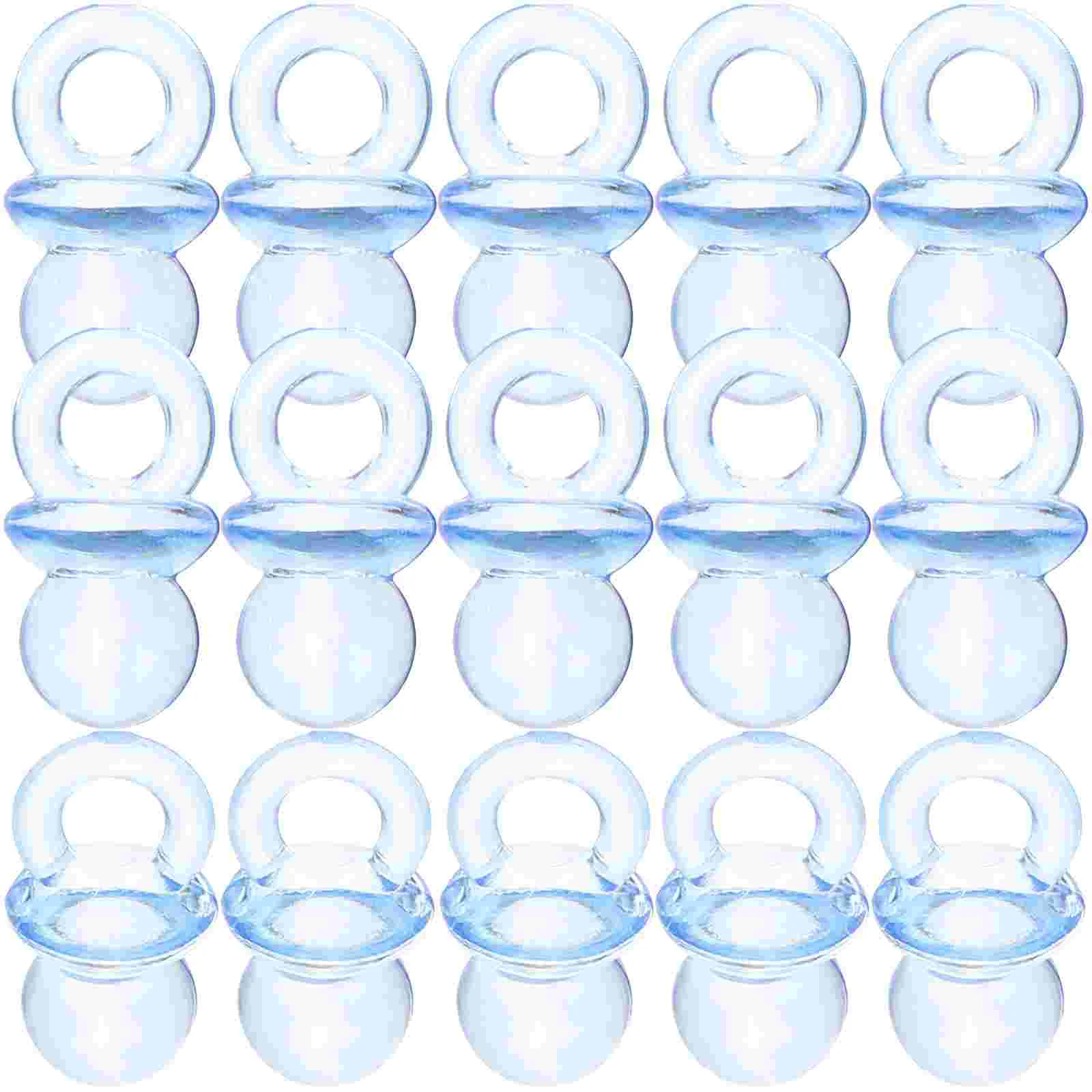 

100pcs Miniature Baby Pacifiers Ornaments Baby Shower Favors Small Baby Pacifiers Clip Sublimation