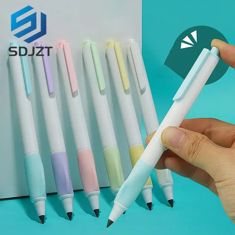 

1pc Unlimited Writing Pens Press Pencil Novelty No Ink Pen Art Sketch Pencils Writing Art Sketch Stationery New Technology