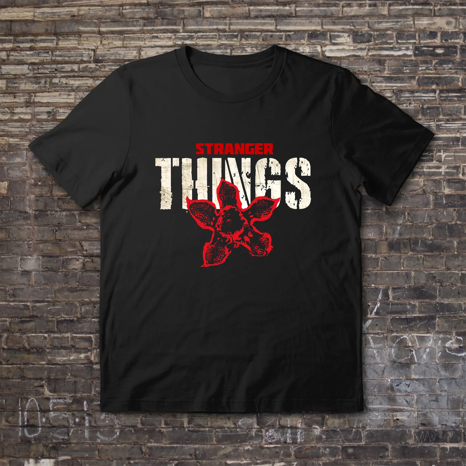 

Amazing Tees Male T Shirt Casual Oversized Essential Strange Things Stranger The Demogorgon X-ST02 T-shirt Men T-shirts S-3XL