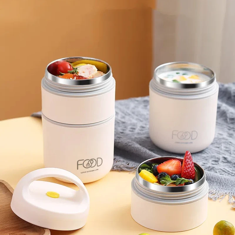 Портативная Чашка Bento Из Нержавеющей Стали Изолированный Ланч-бокс Компактная