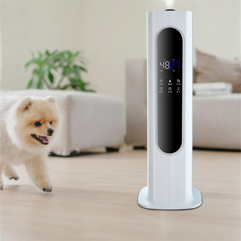 8L Humidifier Intelligent Humidifier Humidifiers Remote Control Convenient Adding Water Intelligent Upgrade White And Black