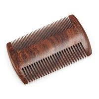 bluezoo black gold sandalwood double side beard comb portable comb care products anti static electric wood comb