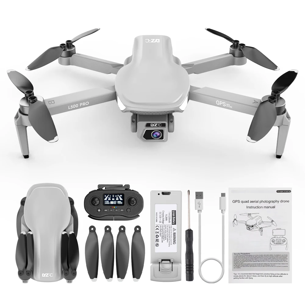 

L500 Pro дрон 4K Profesional HD двойная камера Dron GPS 5G WiFi FPV RC Quadcopter 1200M VS L900 Pro SE вертолет мини-дроны игрушки