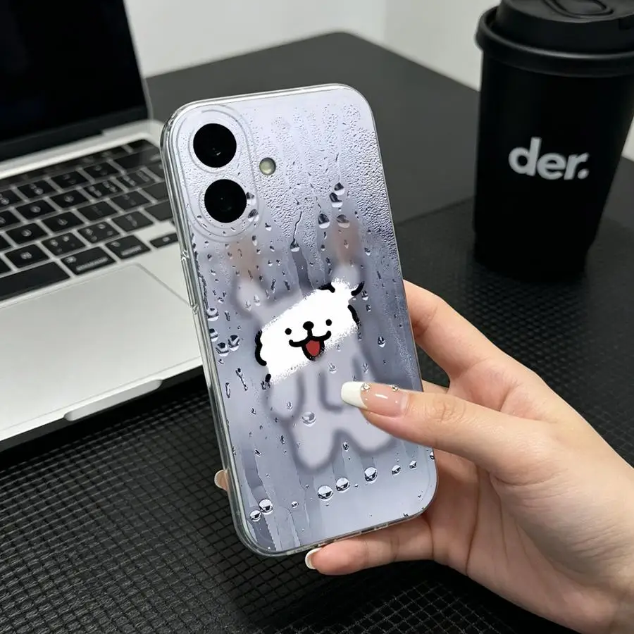 Фото Чехол для Honor X9a X7b X9b X8b 90 Lite X8a X8, мягкий чехол для телефона с милым принтом собачьей мордочки на дождливом окне №1