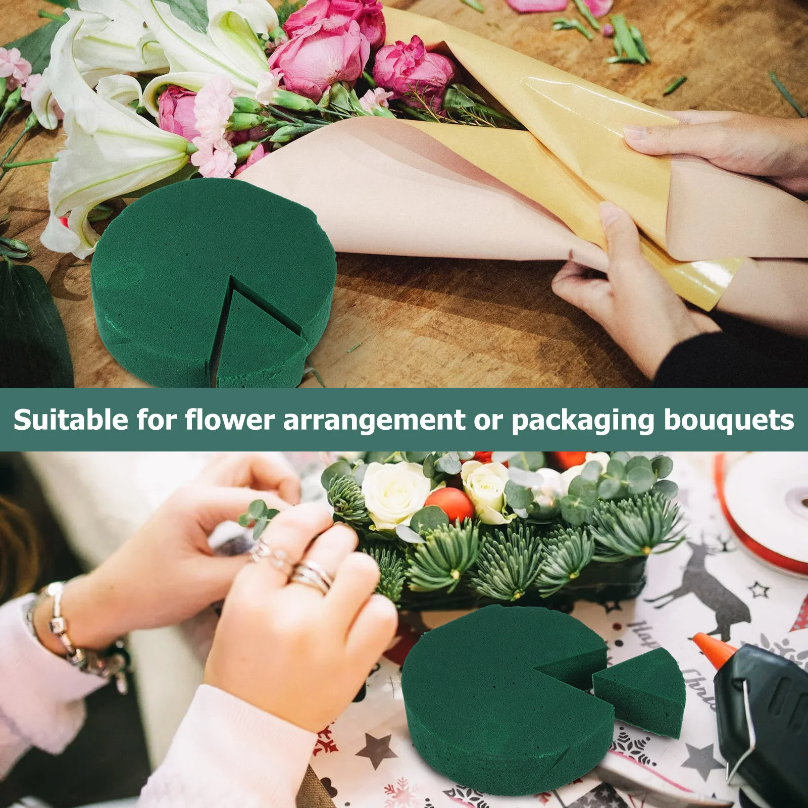 

Flower Clay Floral Foam Base Wedding Blocks Supplies Green Arrangements Decoration