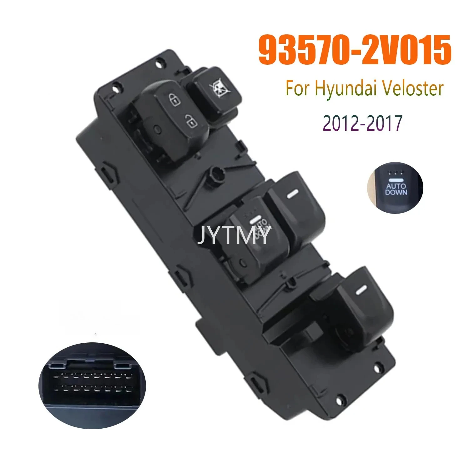 

Для Hyundai Veloster 2012 2013 2014 2015 2016 2017, передний левый электрический переключатель управления стеклоподъемником, кнопка подъема, автомобильные аксессуары