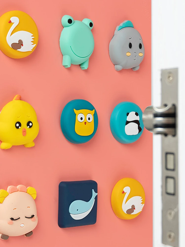 

Cartoon Anti-collision Wall Stickers behind the Door 3D Tile Stickers Wall Cover Defect Hole Self-adhesive Home Decro Posters