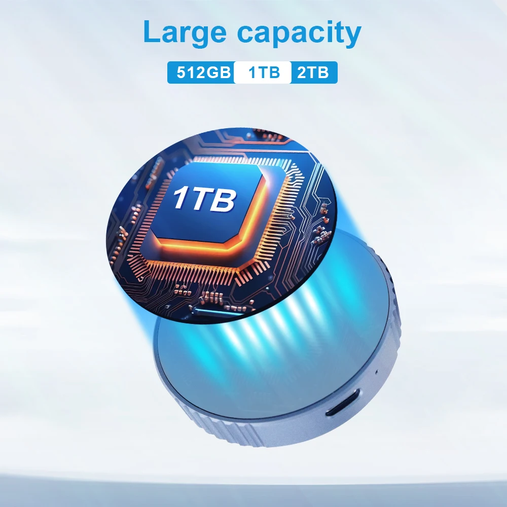 Магнитный твердотельный накопитель OSCOO портативный SSD для iPhone iPad MacBook Windows