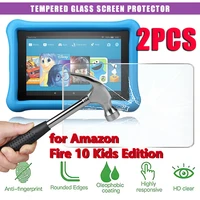 2pcs tempered glass for amazon fire 10 kids edition screen protective film 9h 0 3mm full cover tablet screen protector film