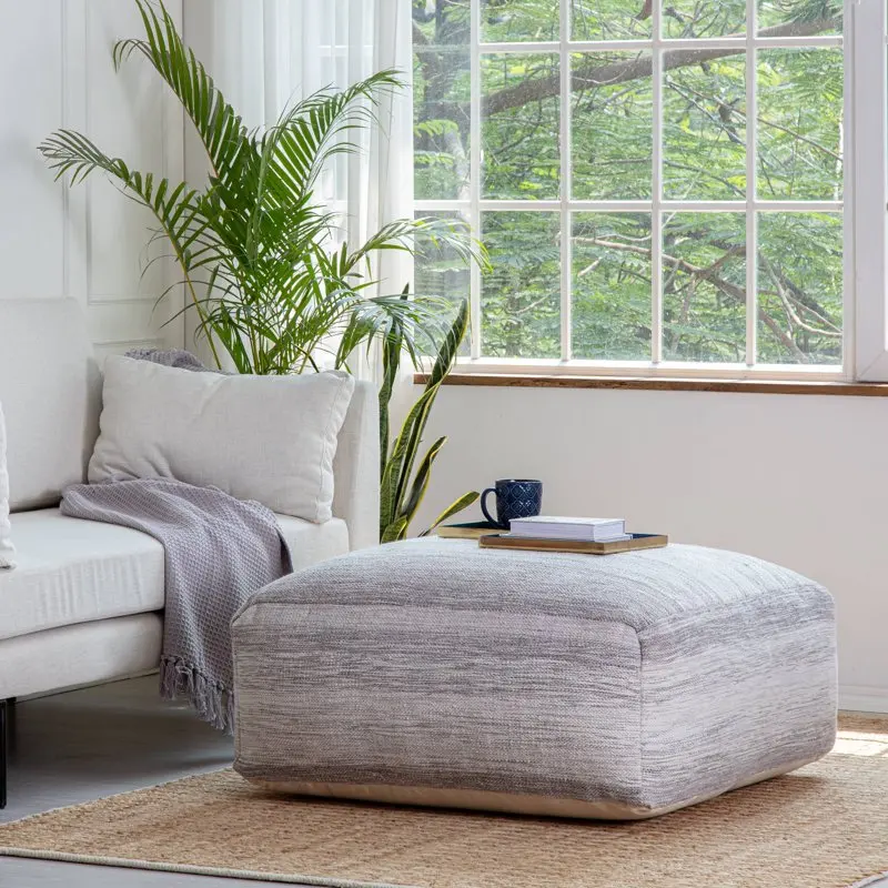 

Cotton Polyester Square Poufs