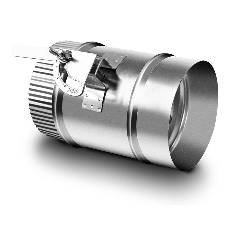 4-дюймовый воздуховод HVAC ручной демпфер объема с рукавом оцинкованный