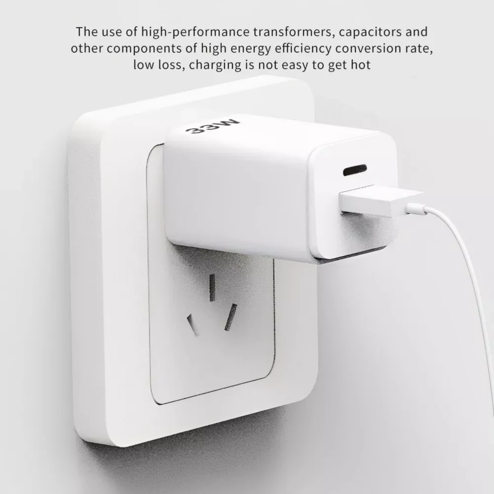 

Зарядное устройство сетевое с двумя портами USB Type-C и USB Type-C, 33 Вт