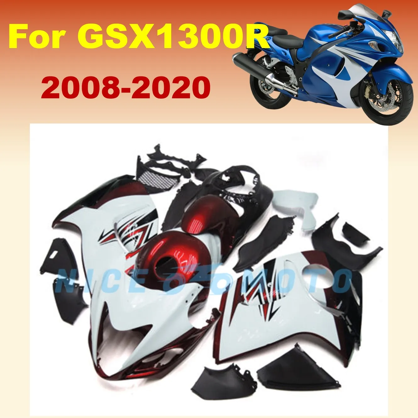 Комплект обтекателей для GSXR1300 HAYABUSA 2008 2009 2010 2011 2012 2013 2020 2019 2018 2016 2015 GSX1300R GSXR 1300 08-20