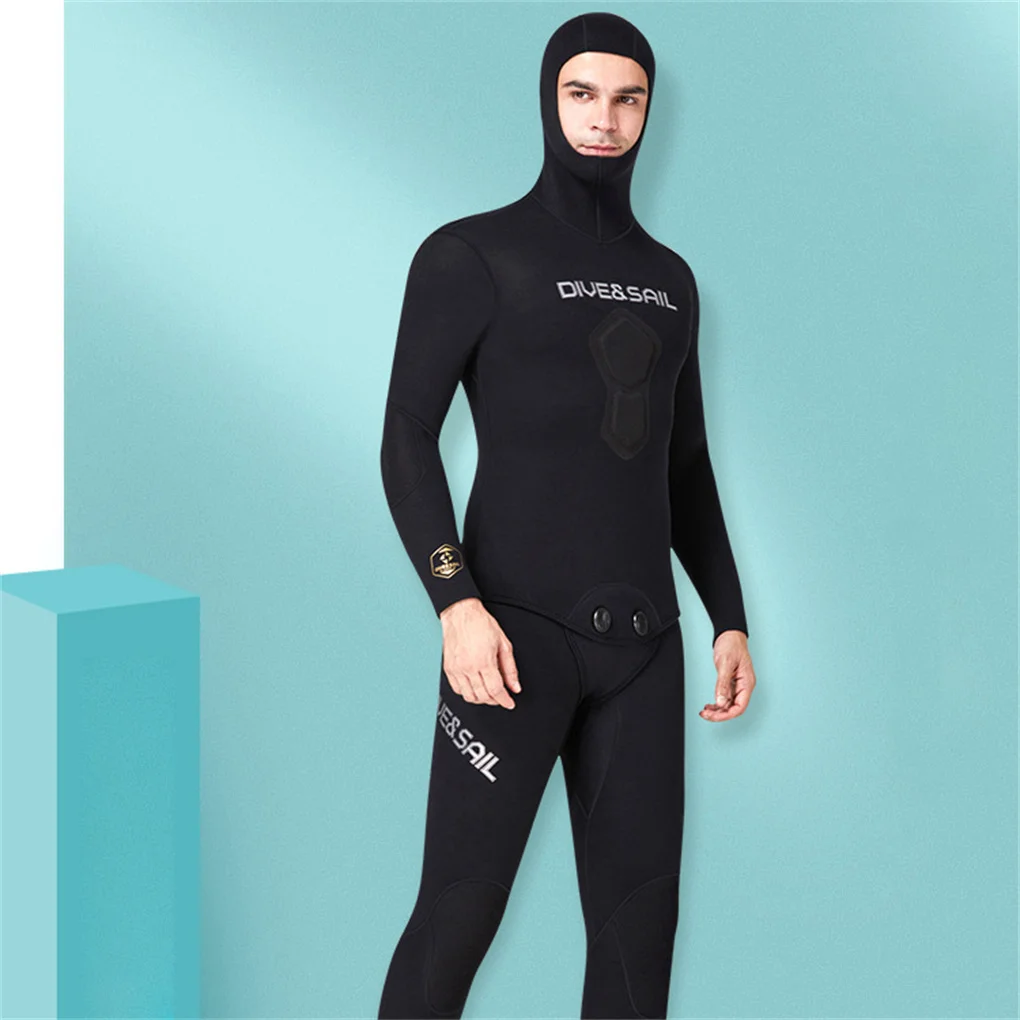 

1.5MM Bathing Suit Ultrathin Professional Split Long Sleeve Two-piece Waterproof Snorkel Set for Surfing Swimming XXL