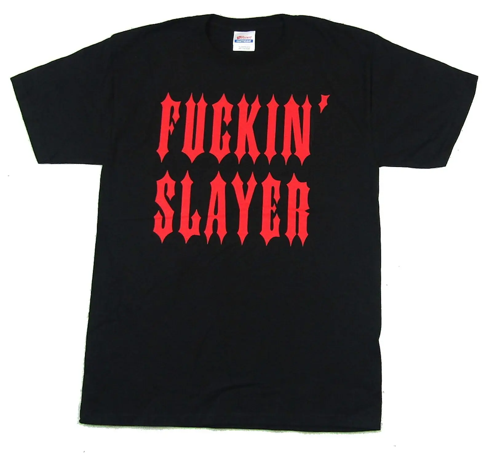

Slayer F*ckin' Gothic Text Black T Shirt New Band Merch