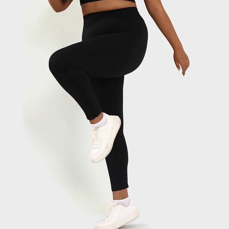Plus Size Women's Leggings Black Seamless Sports Yoga Pants Gym Fitness Workout Push Up High Waist Women Clothing 2023 L-3XL