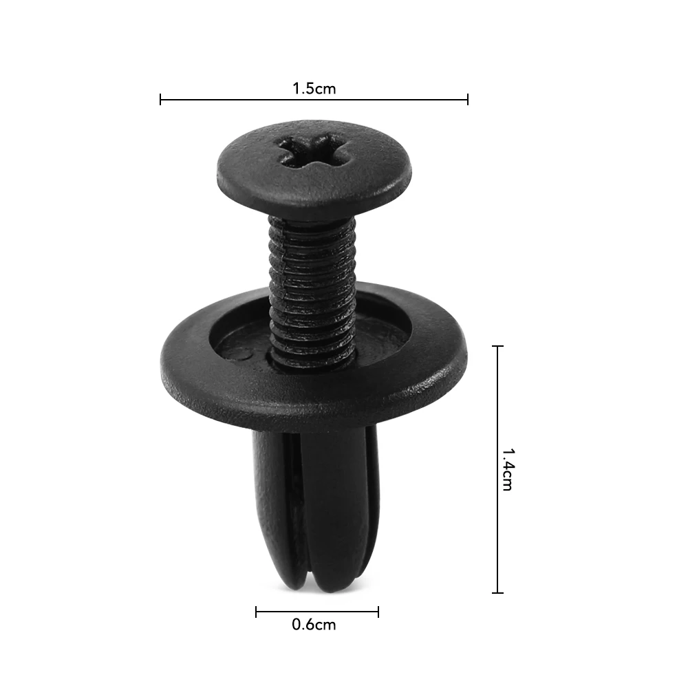 50PCS 6mm Car Fastener Clip Bumper Fender Liner Rivet For BMW E46 E39 E90 E60 E36 F30 E34 F10 F20 E92 E38 E91 E53 E70 X5 - купить по