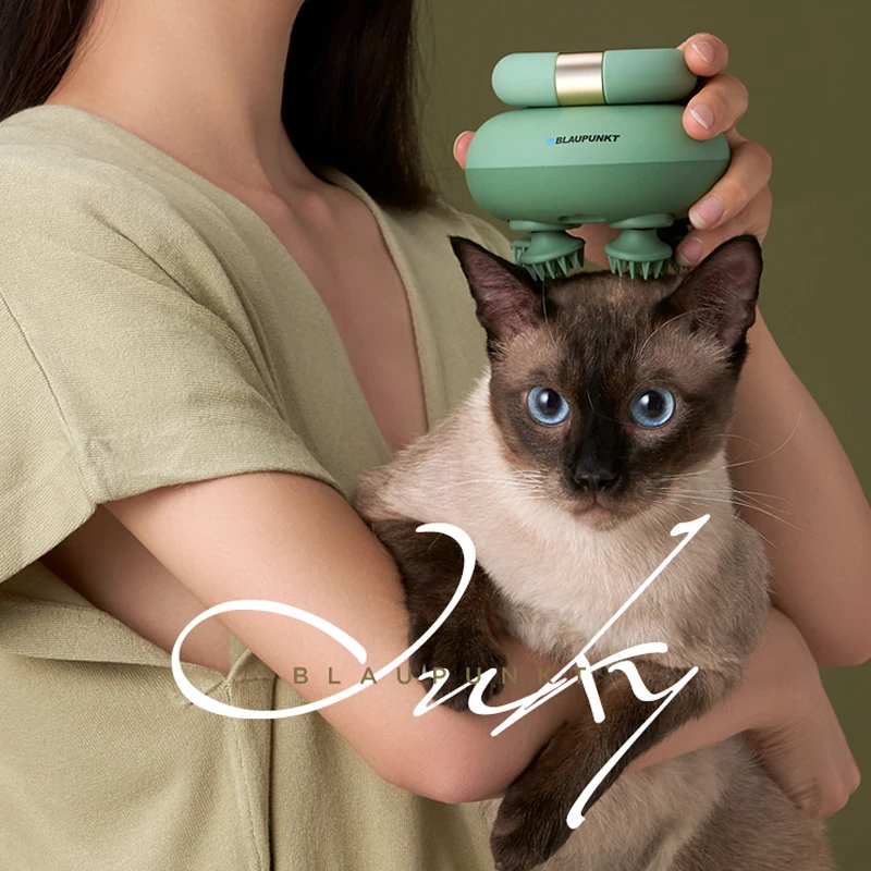 

Smart Electric Cat Pet Head Massager Waterproof Electric Dog Massager Hair Growth Deep Tissue Kneading Massage Device