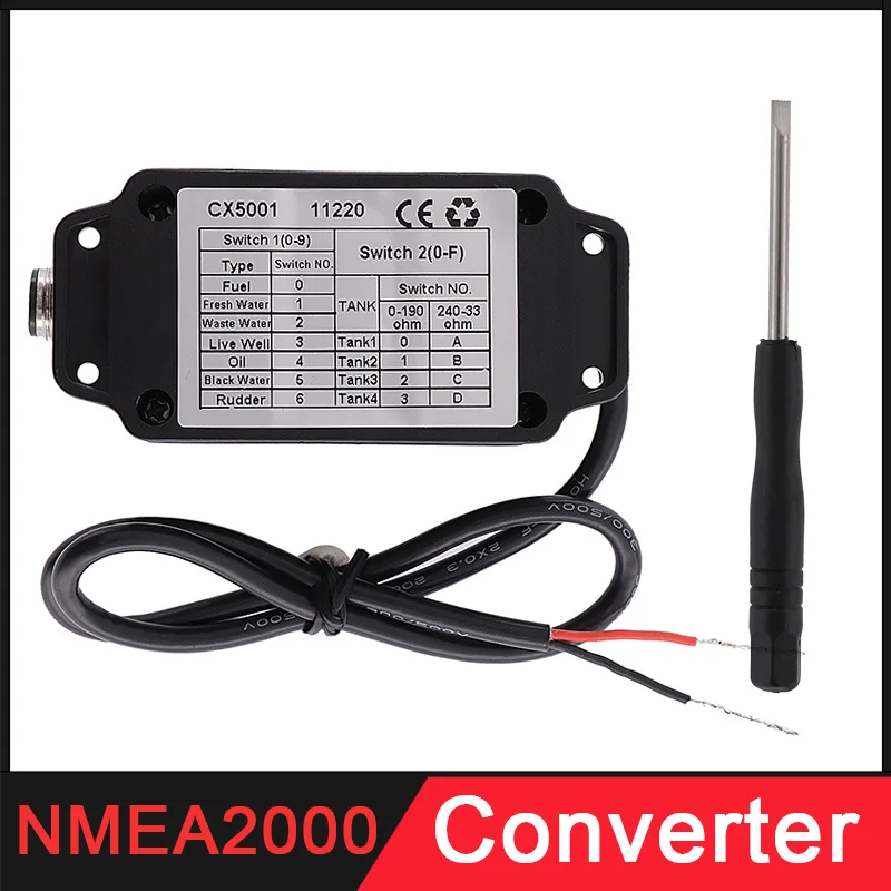 Multifunction Converter 0-190 Ohm 240-33 CX5001 NMEA2000 For Boat Yacht Marine Sensor 9-32V NMEA 2000