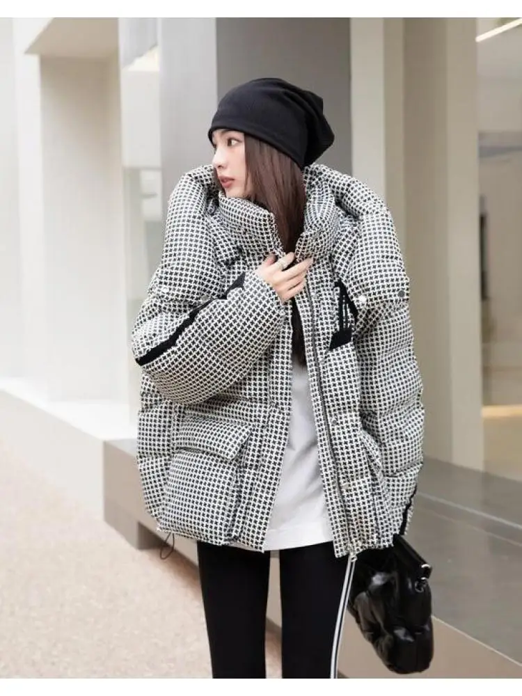 

Hooded Puffy Coat Women Winter Down Coats Warm Outerwear White Duck Down Jackets Warm Coat Female
